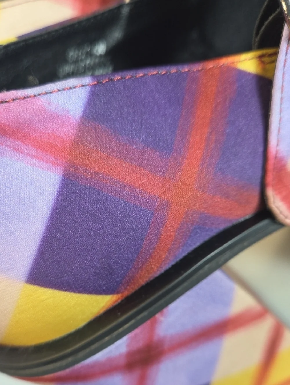 dELiA*s Multicolor Plaid Platform Mary Jane Heels Size 10 *RARE VINTAGE
